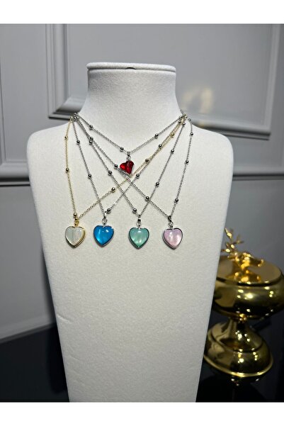 Store 5 قلادات قلب ملونة