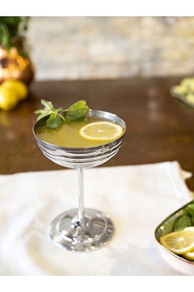 Bakır Concept BAKIR KADEH DİLİMLİ MODEL GÜMÜŞ RENK (2'Lİ)