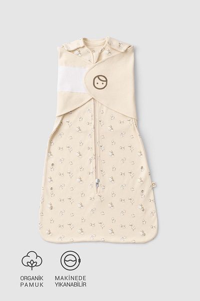 Little Gusto Organic Cotton Caped Sleeping Bag Small Cotton Patterned 0-6 Months