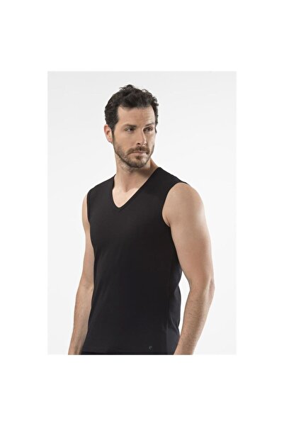 Cacharel 1304 Спортивний чоловічий V-подібний комір - чорний