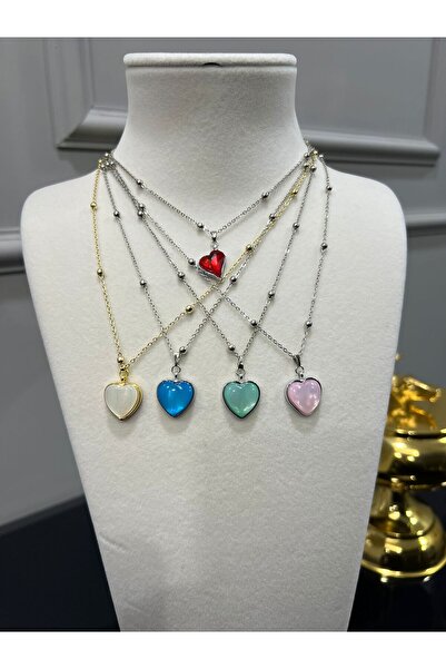 Store 5 قلادات قلب ملونة