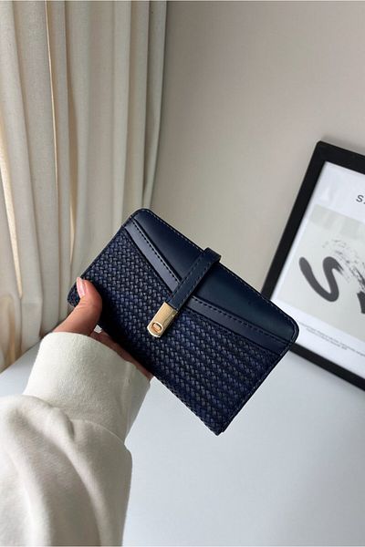 Yuka Atelier Peněženka z umělé kůže s texturovaným designem