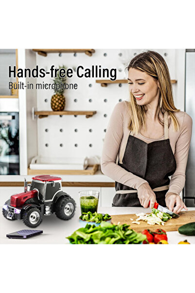 ErginGroup WS560 Şarjlı Klasik Traktör Araba Bluetooth Hoparlör Speaker TWS Fm Radyo Sd Kart USB AUX