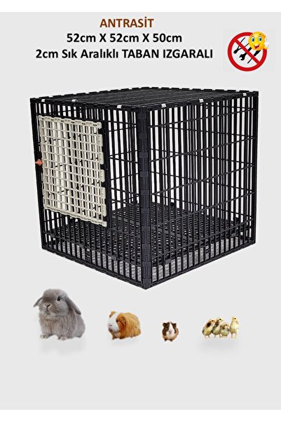 Leganest 52cm X 52cm X 50cm Taban Izgaralı Tavşan, Kedi, Köpek, Ginepig, Civciv Kafesi