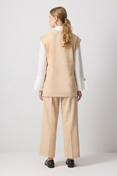 Touché Privé Set vestă și pantaloni din Gabardine