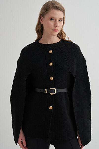 VESNA Düğmeli Triko Panço Hırka