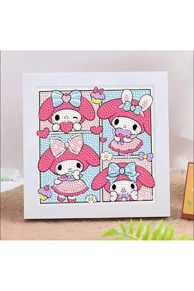 synshop Melody Diamond Mosaic Seta Beaded Stone Painting (Framed) Art Kit