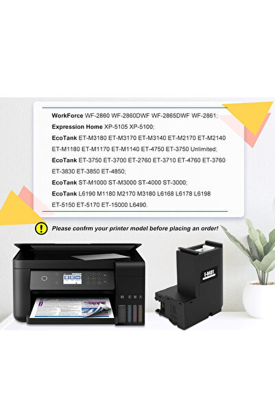 TecHarbor Epson E-04D1 Muadil Atık Kutusu Mürekkep Tankı T04D1-C13T04D100  L6170/L6190/L6260/2750/M3170 Uyumlu