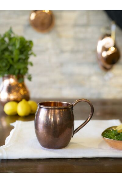 Bakır Concept Copper Cup Cup Without Calyse Chubby Oxidized Color