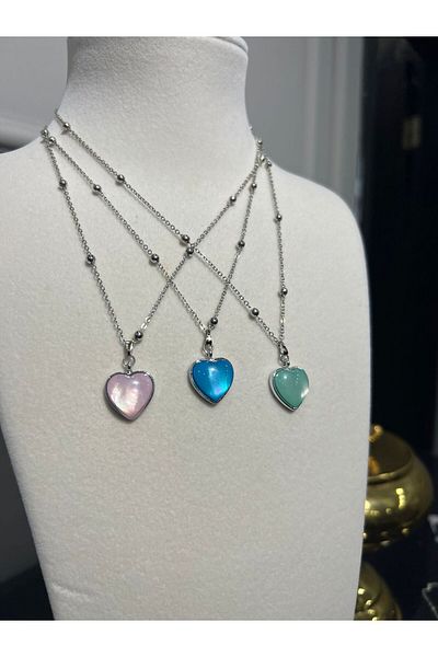 Store 3 Colored Steel Necklace