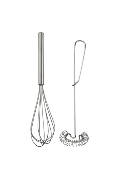 IKEA Beater Set Whisk Stainless Steel Set of 2