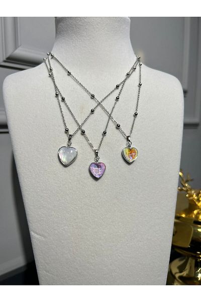 Store 3 Colored Steel Necklace