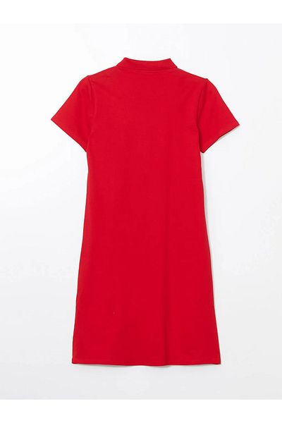 LC Waikiki Lcwaikiki Classic Polo Neck Pique Women's Dress