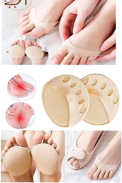 jetfast Krem Renk 5 Parmağa Geçen Parmak Altı Koruyucu Ayak Altı Desteği Kuma...