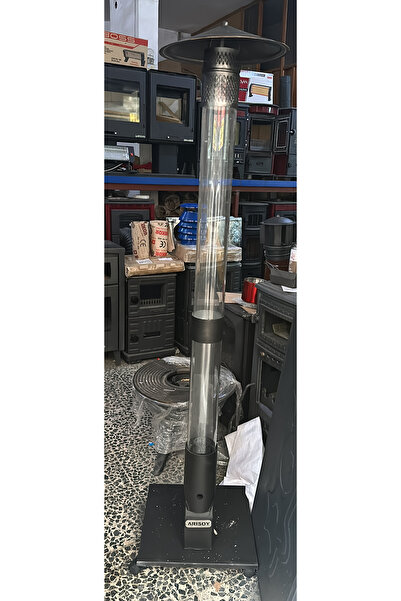 ARISOY Füze soba alev lambası pelet soba tekerlekli özel şapkalı