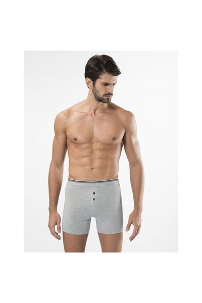 TÜREN 135 Lycra Button Boxer Double Pack-γκρι