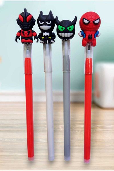 izmir yazici servis Super Heroes Men's 4-Piece Laying Pencil Set with Postit Gift Set