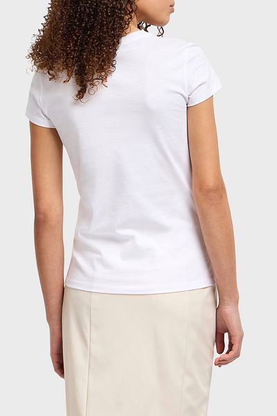 Armani Exchange Tricou Armani Exchage Stoned, 100% bumbac, slim fit, cu decolteu, tricou XW 000386   AF10354 U0002