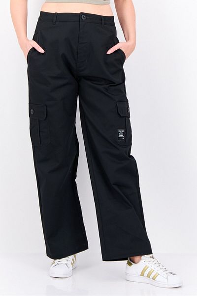 Champion Women Relaxed Fit Outdoor Cargo Pants, Black