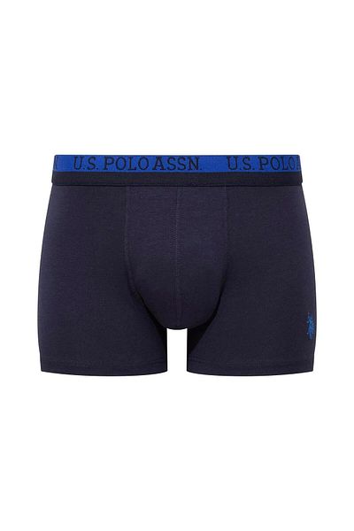 U.S. Polo Assn. Πόλο Ασν των ΗΠΑ. 80522 Ανδρικά βαμβακερά 3 τεμάχια Boxer-Sax&Navy Blue&Printed