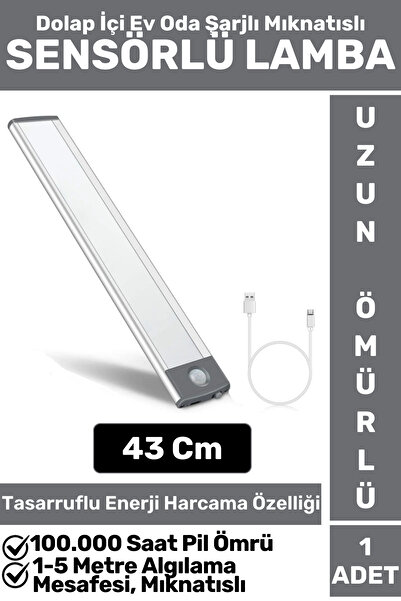 Wintoup Premium Ev Oda Dolap İçi Çocuk Odası Gece Lambası Şarjlı Mıknatıslı S...