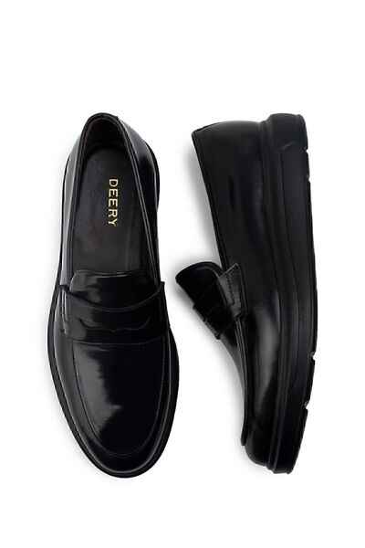 Deery Чоловічі мокасини з натуральної шкіри чорного кольору