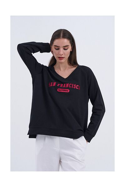 MODATALİKA Trend Women &Apos; S Sweatshirt with "San Francisco," Carry City Energy on You