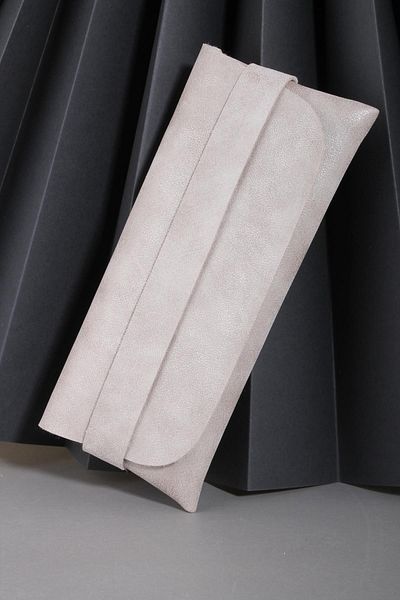 Max Polo Faux Leather Cream Glasses Case - Special Design SUNDER24R01