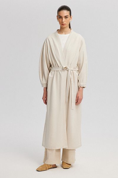 Touché Privé Viscose Kimono with Balloon Sleeve Detail