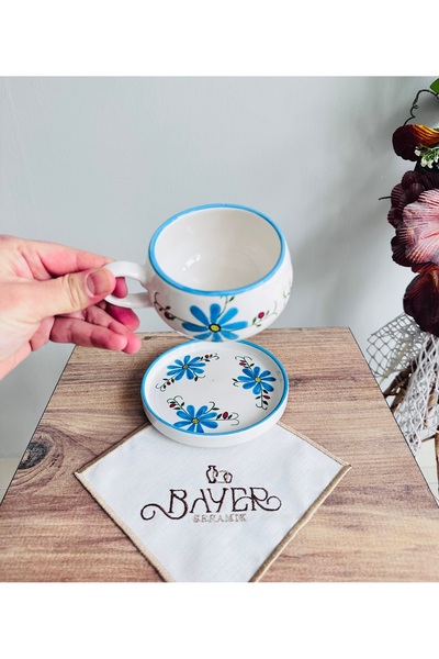 Bayerseramik Seramik El Yapımı Filtre/Nescafe Kahve Fincanı