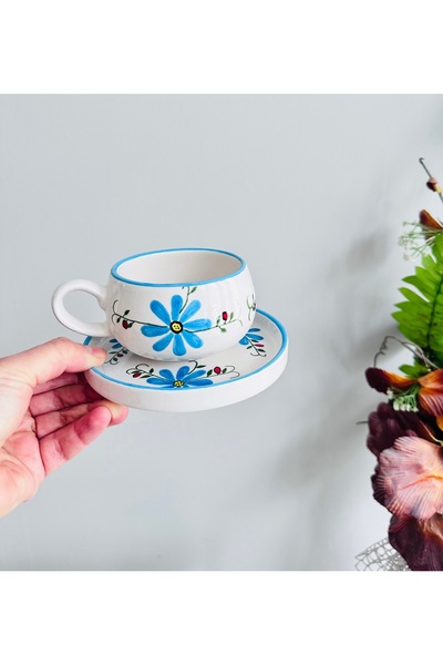 Bayerseramik Seramik El Yapımı Filtre/Nescafe Kahve Fincanı