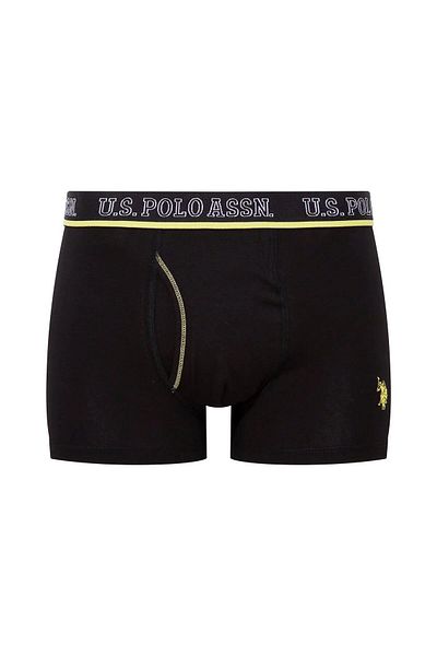 U.S. Polo Assn. Πόλο Ασν. 80508 Ανδρικό βαμβακερό 3 τεμάχιο Boxer-saks&ανθρακί&μαύρο