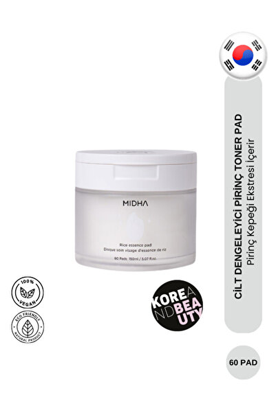 MIDHA Rice Essence (KOREANDBEAUTY) Toner Pad | Cilt Dengeleyici Pirinç Esansl...