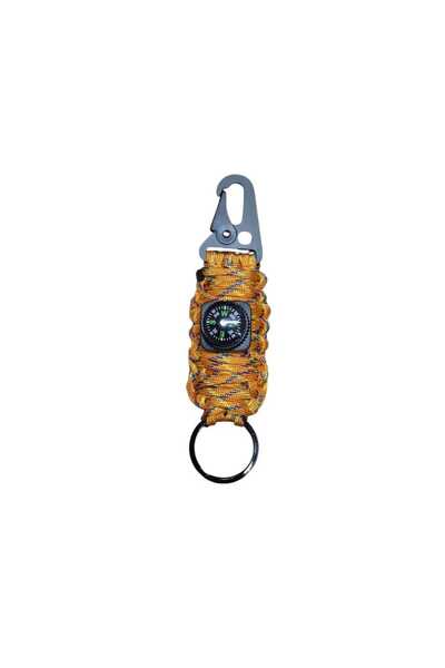 moonparacord سلسلة مفاتيح باراكورد مع بوصلة