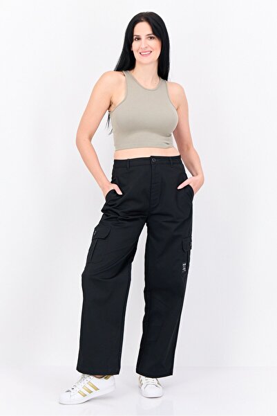 Champion Women Relaxed Fit Outdoor Cargo Pants, Black
