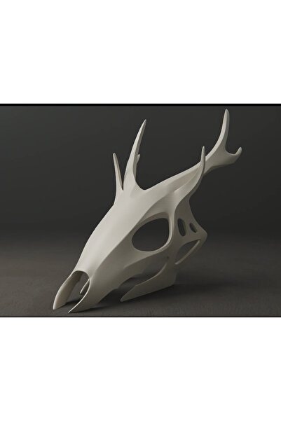 jeane home decor Wendigo Skull Kuru Kafası Dekoratif Şık Tasarım Biblo Bioplastik