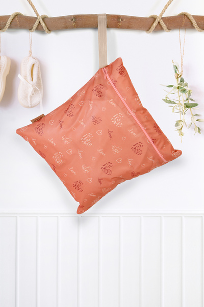 HAMUR Baby Proof Clothing Bag - Wet Dry Clothes, Liquid Proof Dirty Bag, Love