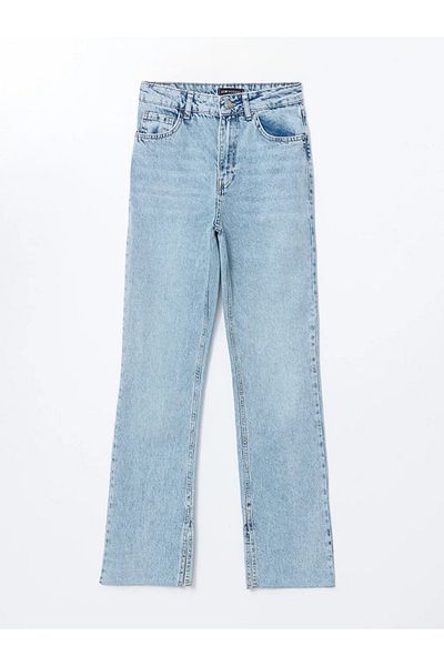 LC Waikiki LCW Modest Blue Straight Fit Damen-Jeanshose