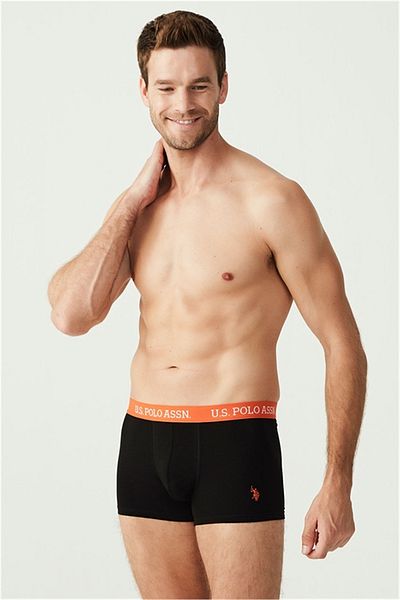 U.S. Polo Assn. Πόλο Ασν των ΗΠΑ. 80253 Ανδρικό Boxer 3 τεμαχίων-μαύρο