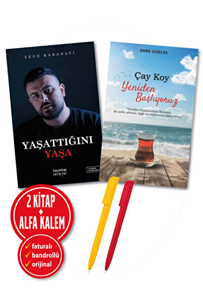 İnkılap Kitabevi Alfa Kalem+ Zeus Kabadayı Yaşattığını Yaşa+Emre Gürlek Çay K...