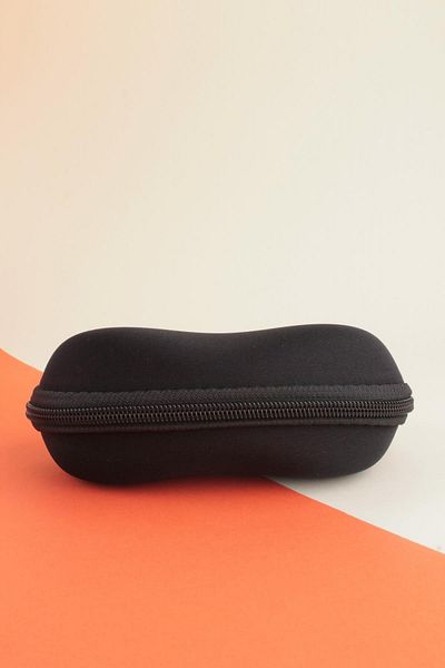 Silvio Monetti Zippered Glasses Case Black