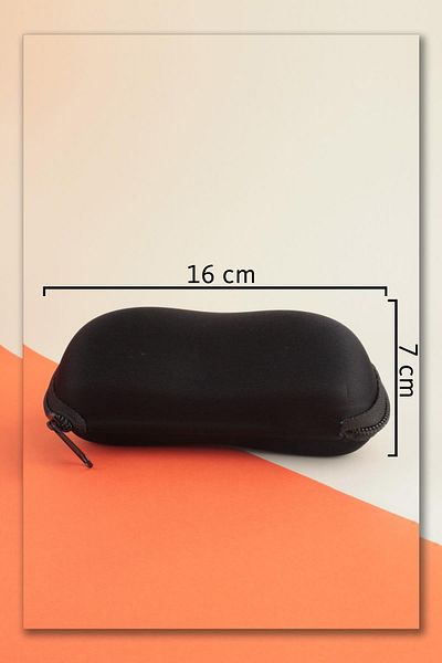 By Marine 10-Piece Zippered Glasses Case Black Fer10luklfr01