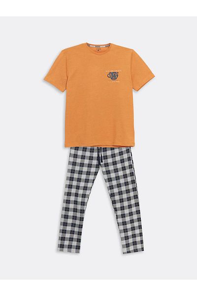 LC Waikiki Gray Standard Fit Men's Pajama Set