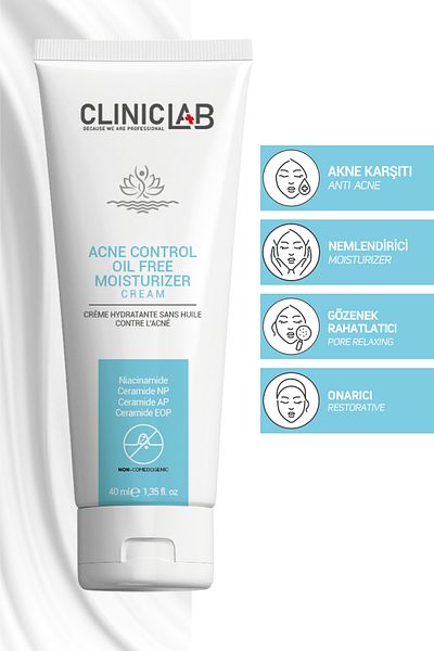 Cliniclab Oil-Free Moisturizing Cream for Acne Prone Skin 40 ml