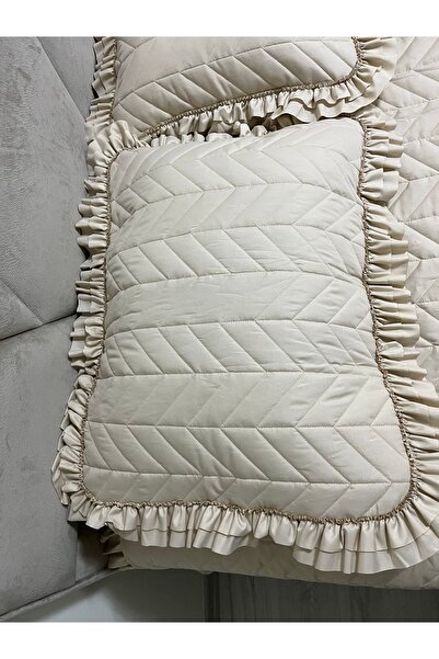 Home Nevresimhome fırfırlı elyaflı çift kişilik yatak örtüsü