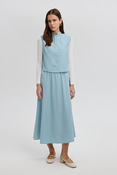Touché Privé POPLIN VEST SKIRT SET