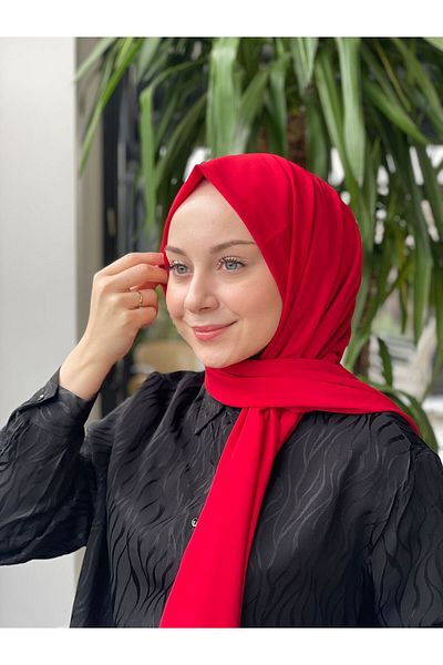 Sima Red Sima Medina Silk Shawl
