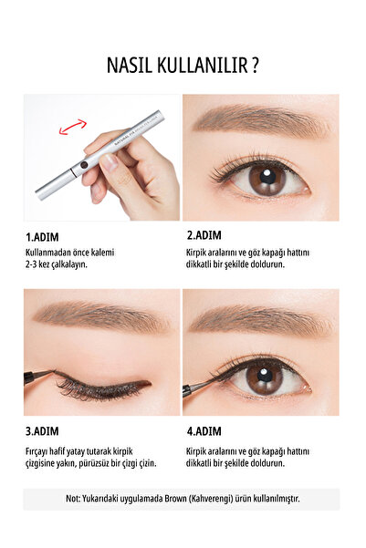 Missha İnce Fırça Uçlu Kalem Eyeliner Natural Fix Brush Pen Liner (BLACK)