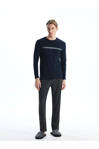 LC Waikiki Anthracite Standard Fit Men's Pajama Set