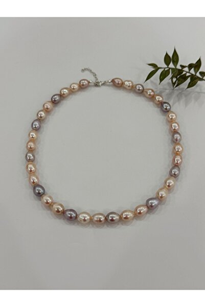 DURAN TAKI TASARIM Gerçek İnci Kolye (Gümüş )